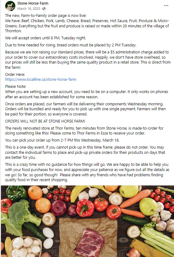 Farm-to-Family Local Fare Barrie